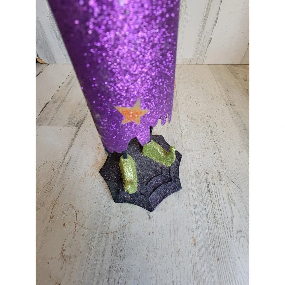 Pier 1 Halloween cat treat glitter witch unique star home decor figure